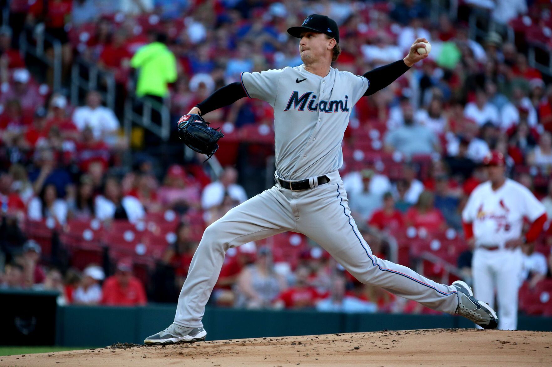 Game 2 of St. Louis Cardinals and Miami Marlins series